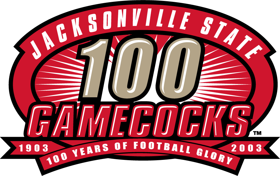 Jacksonville State Gamecocks 2003 Anniversary Logo diy iron on heat transfer